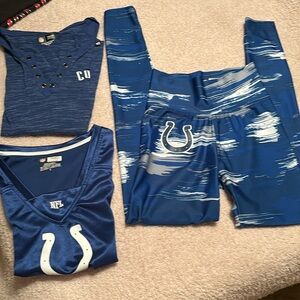 NFL Colts Women’s Small, 3 piece Bundle